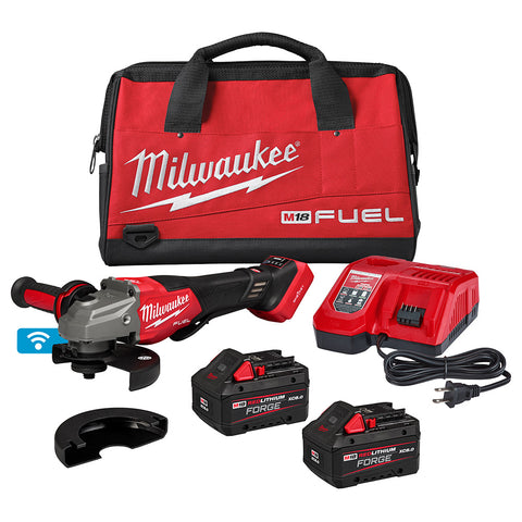 Milwaukee 3672-22 M18 FUEL 4-1/2"-6" Variable Speed Braking Grinder, Paddle Switch w/ ONE-KEY Kit - Ace Tool Group - Milwaukee