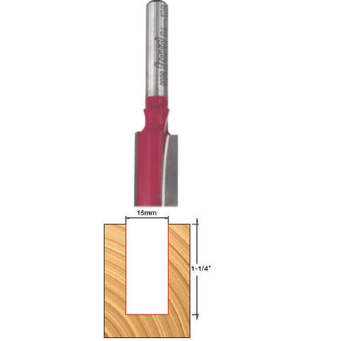 Freud Tools 15 (Dia.) Double Flute Straight Bit - Ace Tool Group - Freud