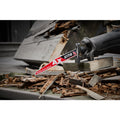 Milwaukee 48-00-7253 12" 5 TPI AX™ w/NITRUS™ Carbide Teeth SAWZALL® Blade for Wood with Nails - Ace Tool Group - Milwaukee Tool