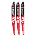 Milwaukee 48-00-7352 9" 5 TPI AX™ w/NITRUS™ Carbide Teeth SAWZALL® Blade for Wood with Nails 3PK - Ace Tool Group - Milwaukee Tool