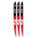 Milwaukee 48-00-7353 12" 5 TPI AX™ w/NITRUS™ Carbide Teeth SAWZALL® Blade for Wood with Nails 3PK - Ace Tool Group - Milwaukee Tool