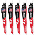 Milwaukee 48-00-7551 6" 5 TPI AX™ w/NITRUS™ Carbide Teeth SAWZALL® Blade for Wood with Nails 5PK - Ace Tool Group - Milwaukee Tool