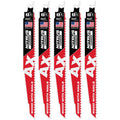 Milwaukee 48-00-7552 9" 5 TPI AX™ w/NITRUS™ Carbide Teeth SAWZALL® Blade for Wood with Nails 5PK - Ace Tool Group - Milwaukee Tool