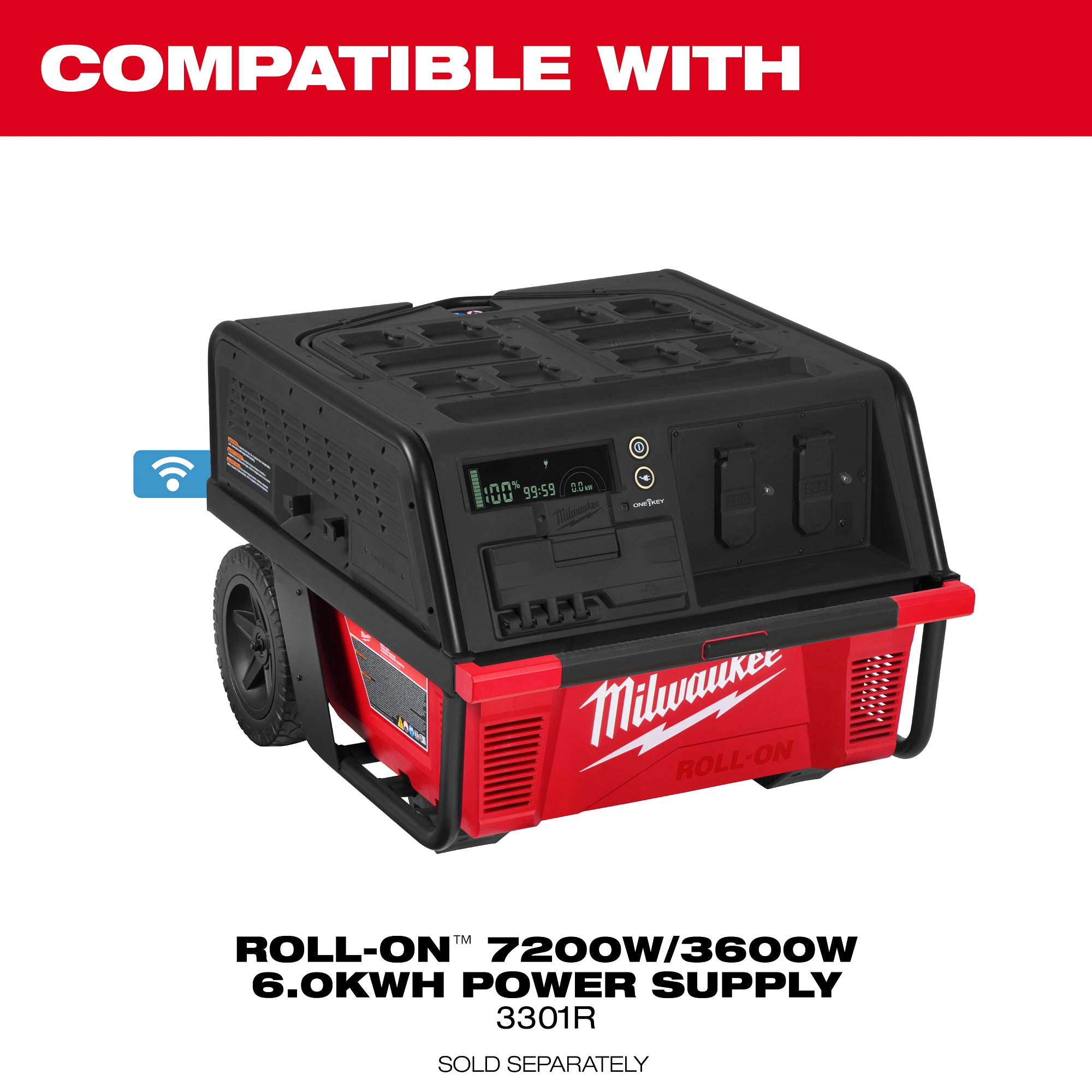 Milwaukee 48-11-3301 ROLL-ON™ 7200W/3600W 6.0kWh Power Supply Cover