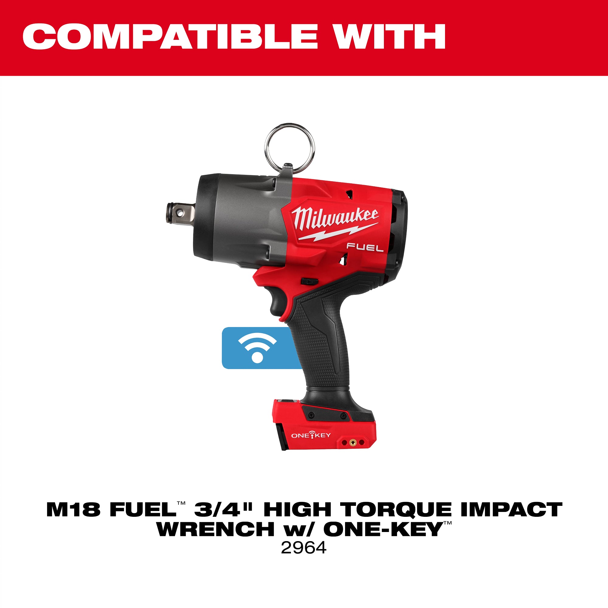 M18 FUEL™ 3/4" High Torque Impact Wrench w/ ONE-KEY™ Protective Boot