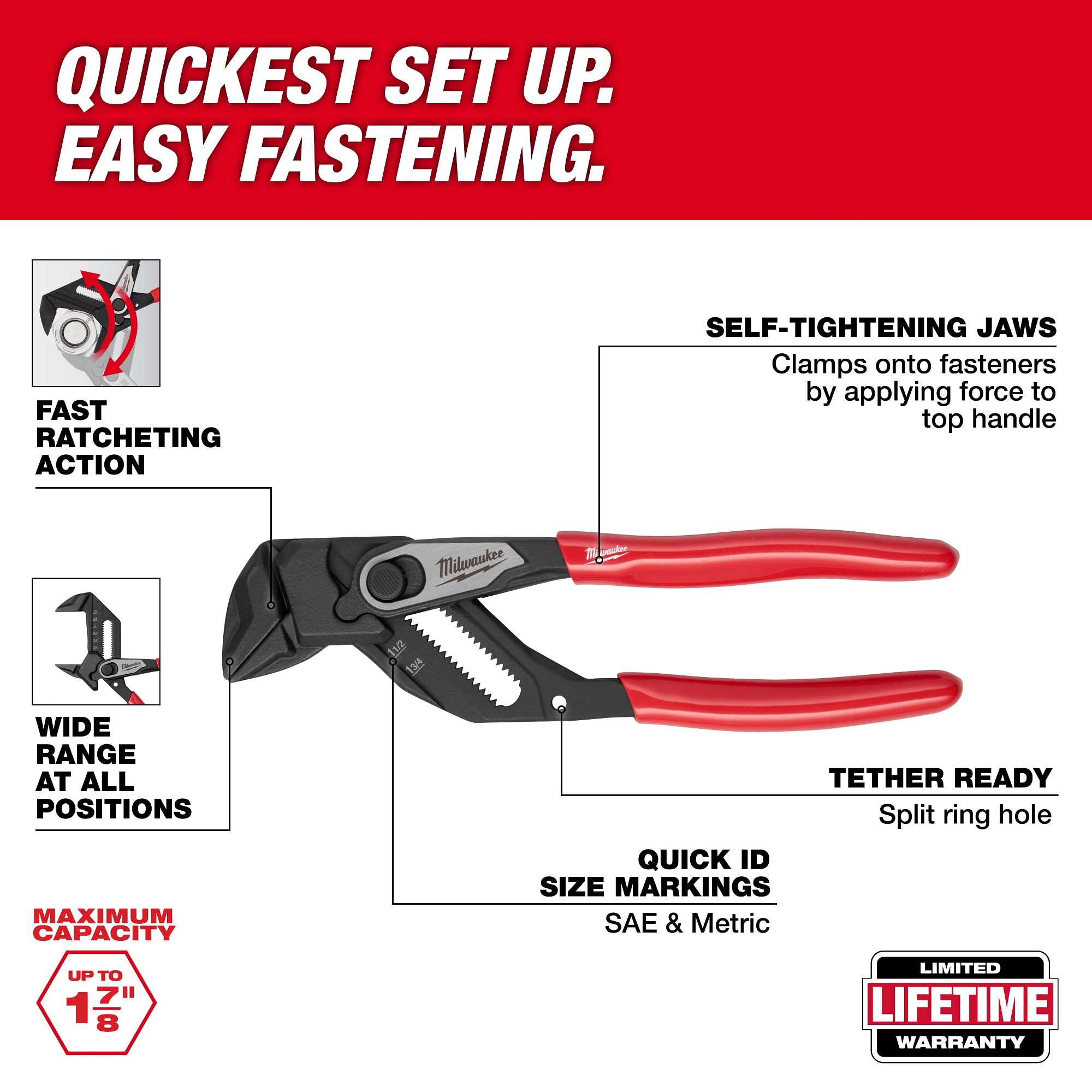 Milwaukee 48-22-6930 2 PC. Pliers Wrench Set - Ace Tool Group - Milwaukee Tool