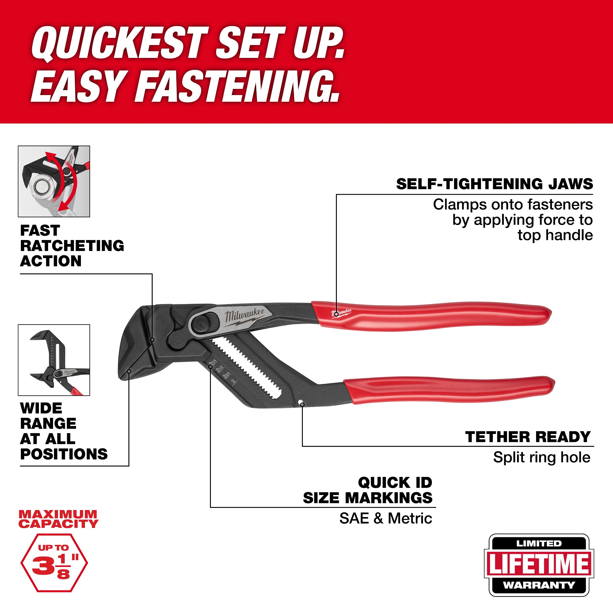 Milwaukee 48-22-6912 12" Pliers Wrench - Ace Tool Group - Milwaukee Tool