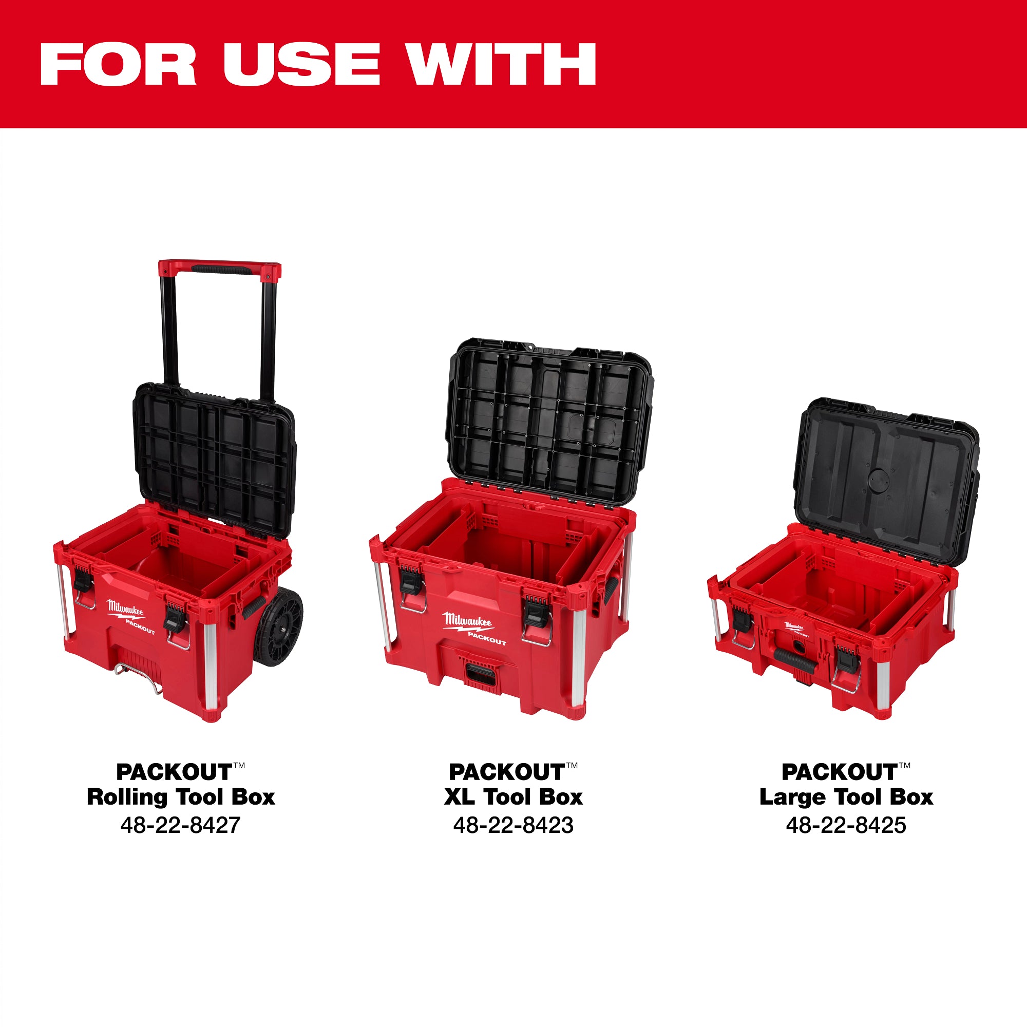 Milwaukee 48-22-8029 Tool Box Attachment Ready Tray for PACKOUT™ Tool Boxes - Ace Tool Group - Milwaukee Tool