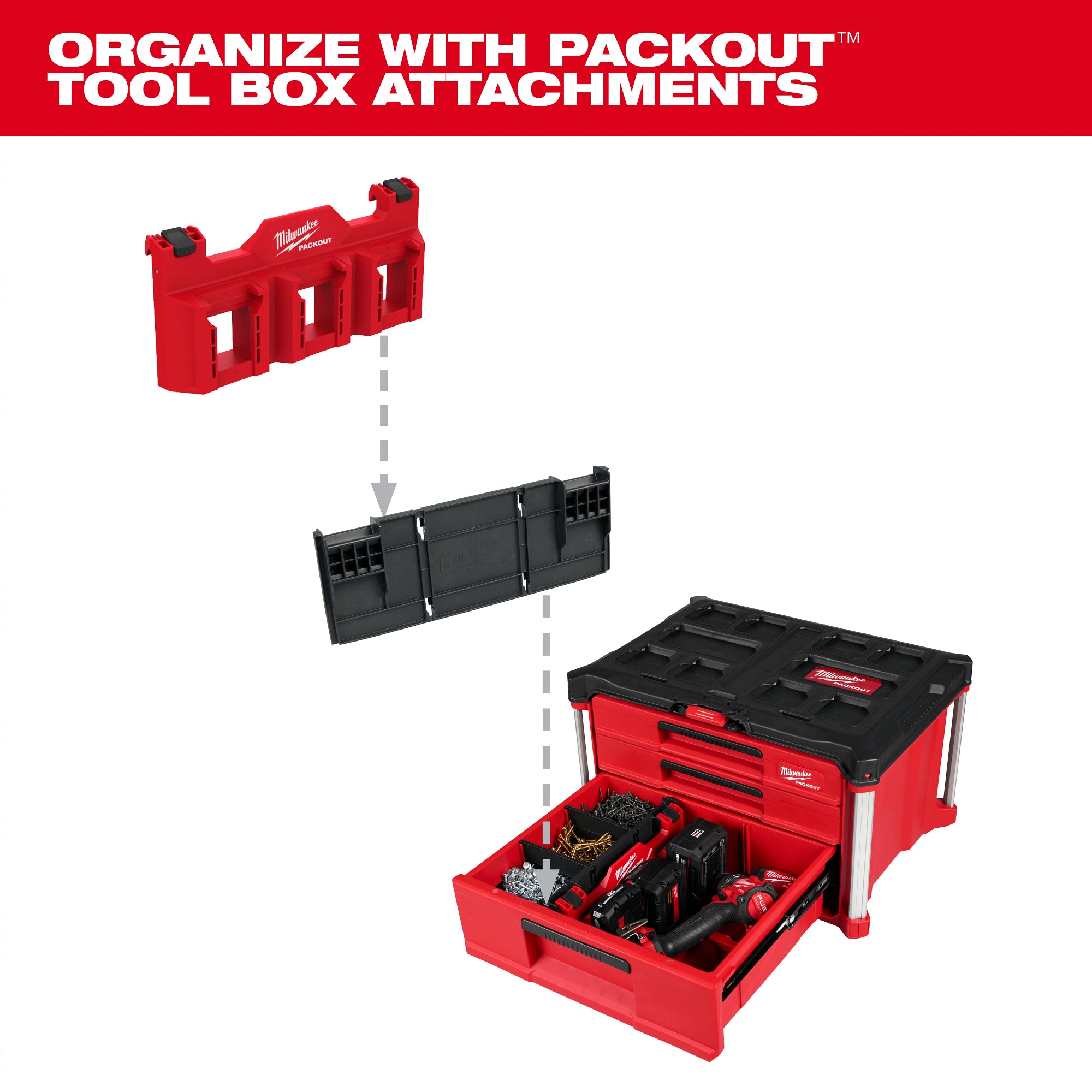 Milwaukee 48-22-8047 Divider for PACKOUT™ Drawer Tool Boxes - Ace Tool Group - Milwaukee Tool