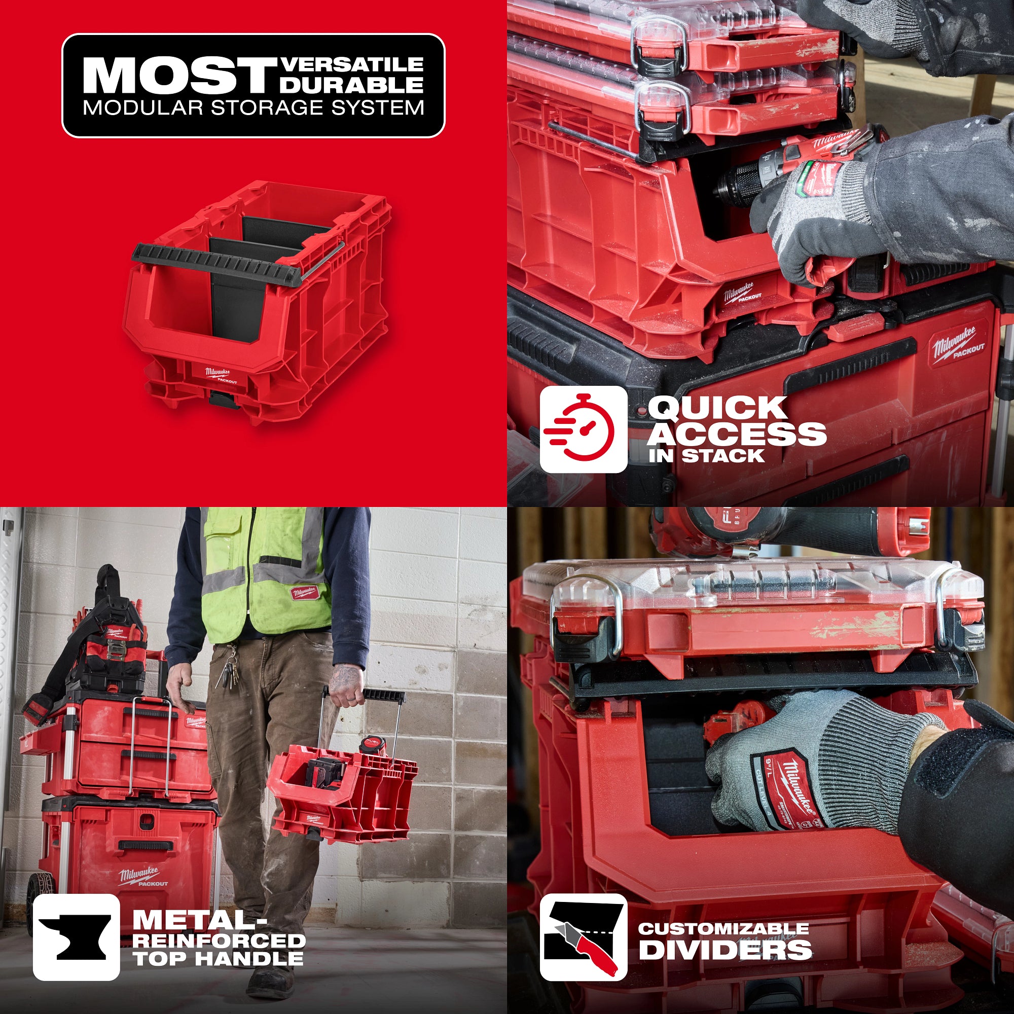 Milwaukee 48-22-8437 PACKOUT™ Compact Crate