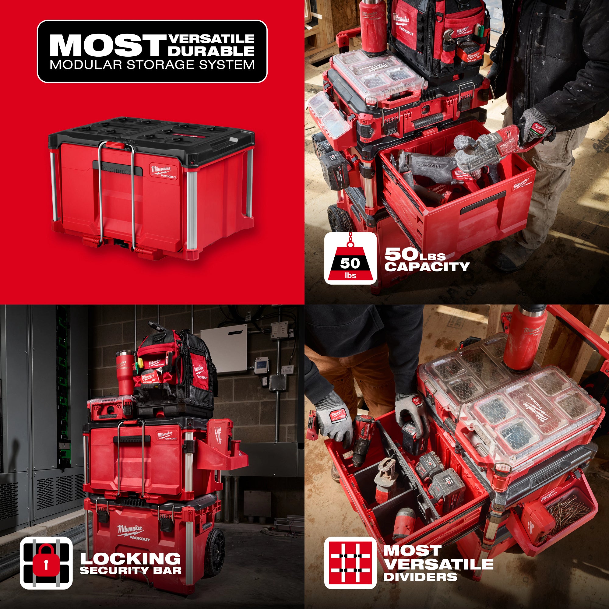 Milwaukee 48-22-8441 PACKOUT™ Single Drawer Tool Box