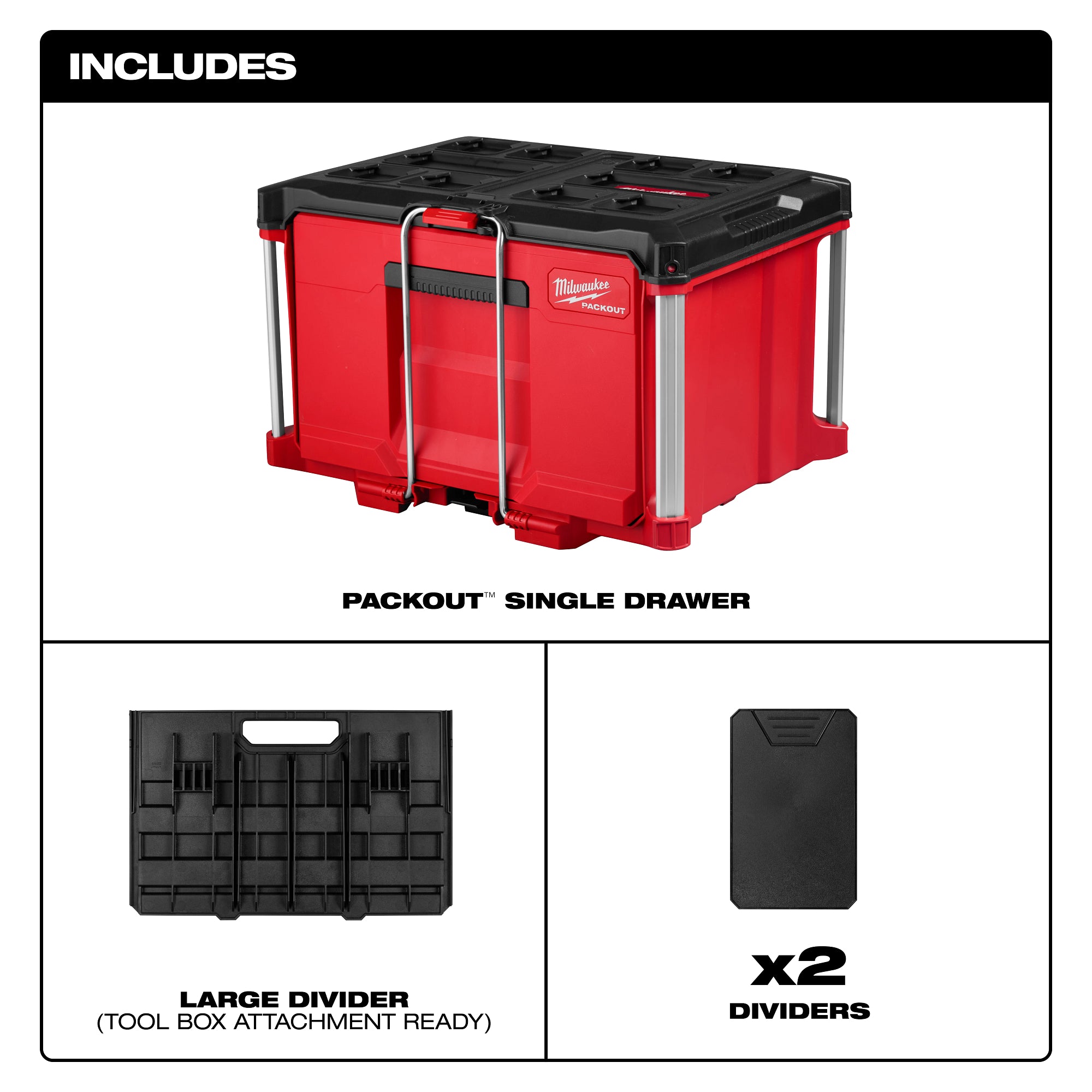 Milwaukee 48-22-8441 PACKOUT™ Single Drawer Tool Box