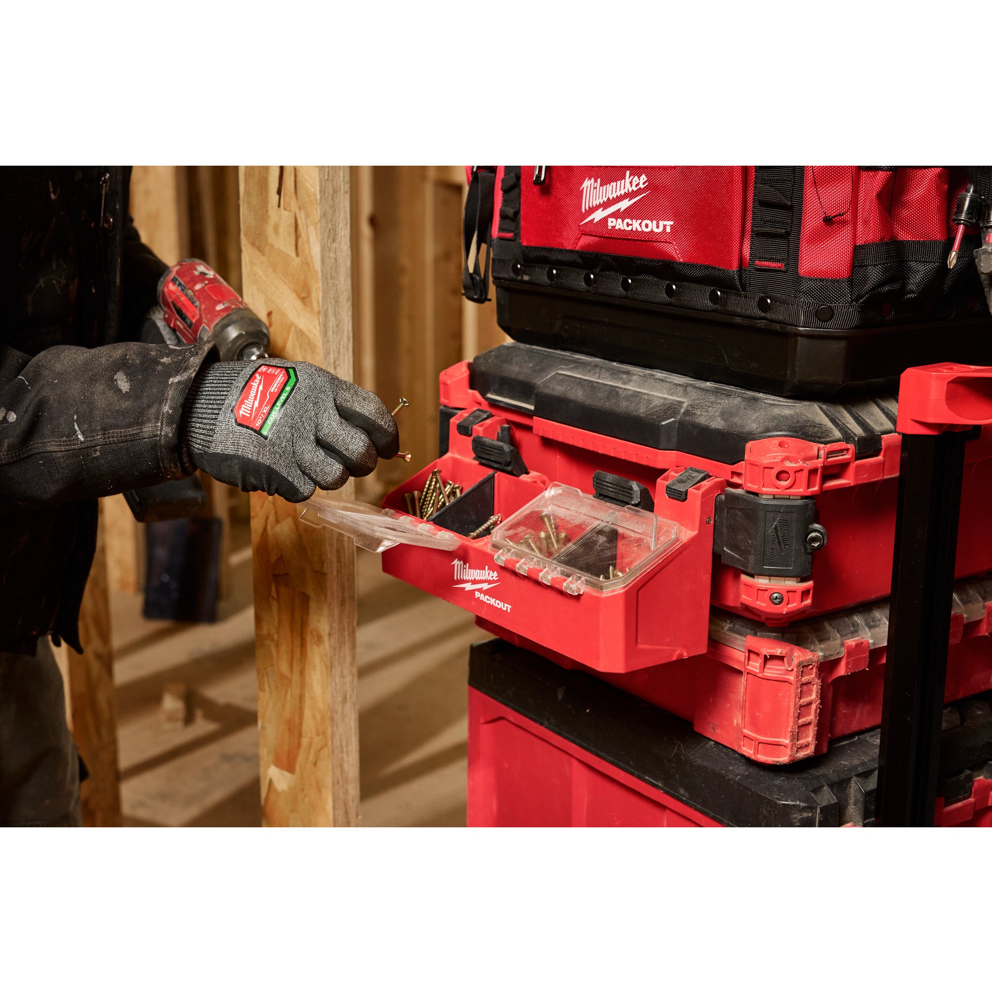 Milwaukee 48-22-8610 PACKOUT™ Tool Box 2-Bin Attachment - Ace Tool Group - Milwaukee Tool