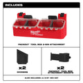 Milwaukee 48-22-8610 PACKOUT™ Tool Box 2-Bin Attachment - Ace Tool Group - Milwaukee Tool