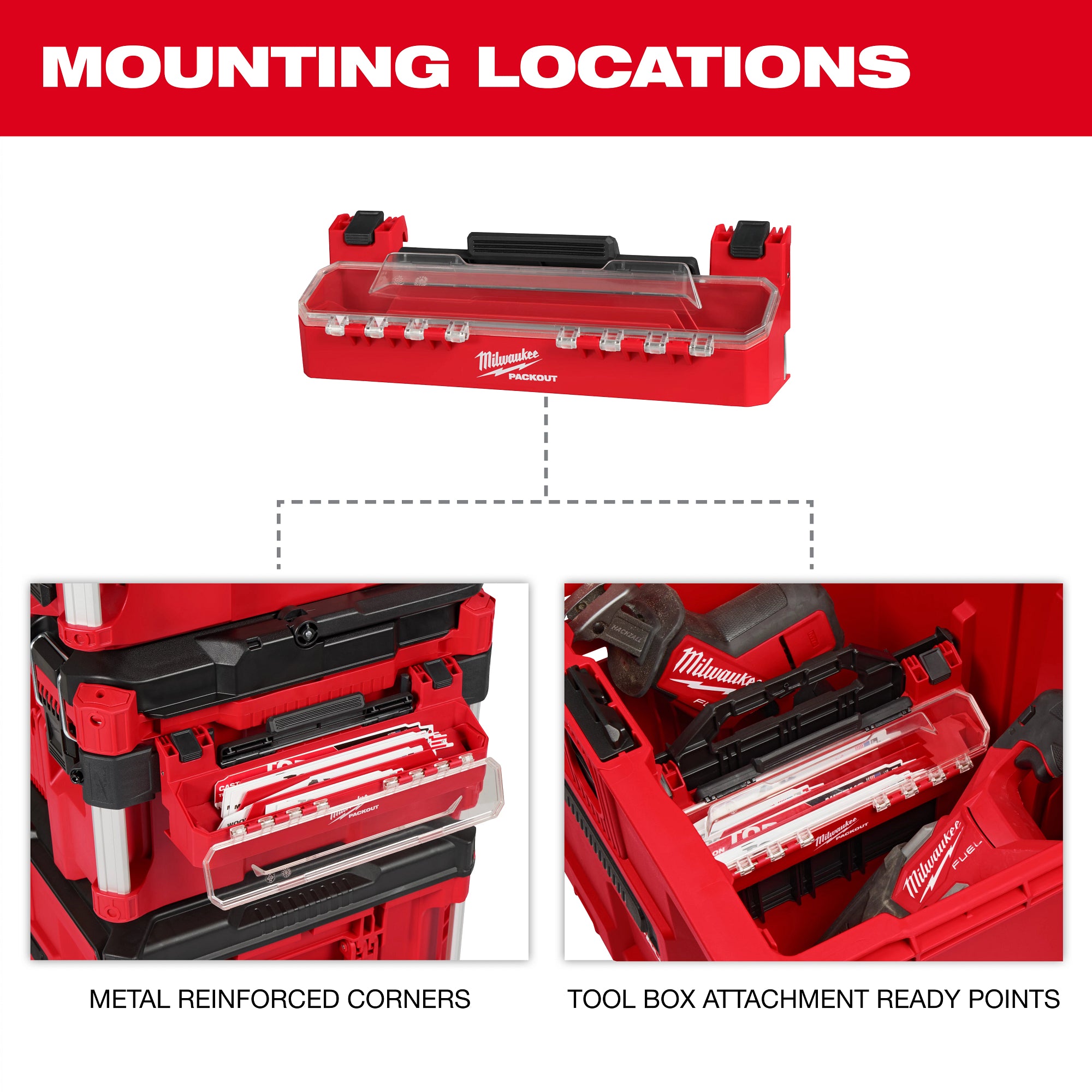 Milwaukee 48-22-8612 PACKOUT™ Tool Box Accessory Case Attachment - Ace Tool Group - Milwaukee Tool