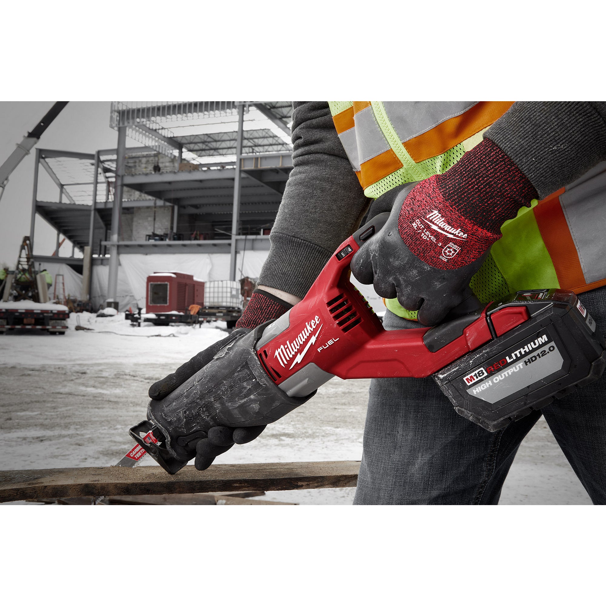 12 Pair Cut Level 3 Winter Insulated Gloves - L