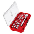 34pc 1/4” Drive Ratchet & Low-Profile Bit Socket Set
