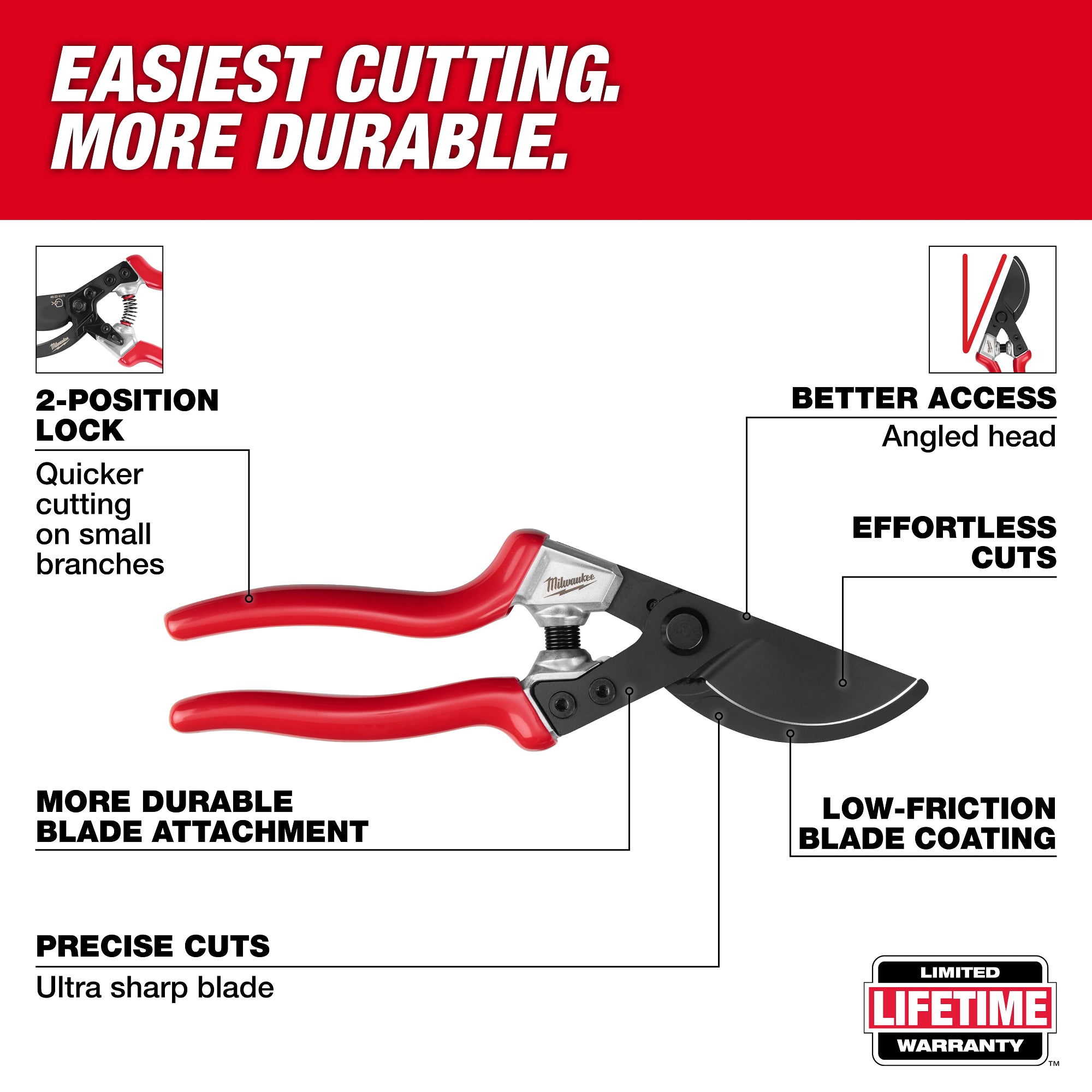 Milwaukee 48-22-9378 1” Angled Pruner