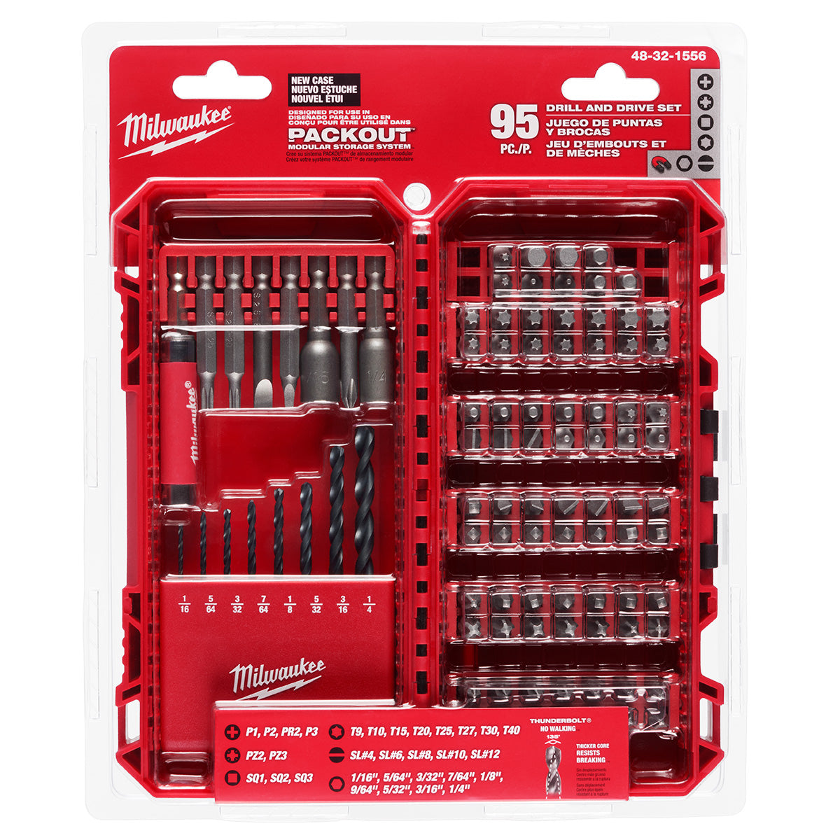 Milwaukee 48-32-1556 Drill & Drive Set - 95PC - Ace Tool Group - Milwaukee