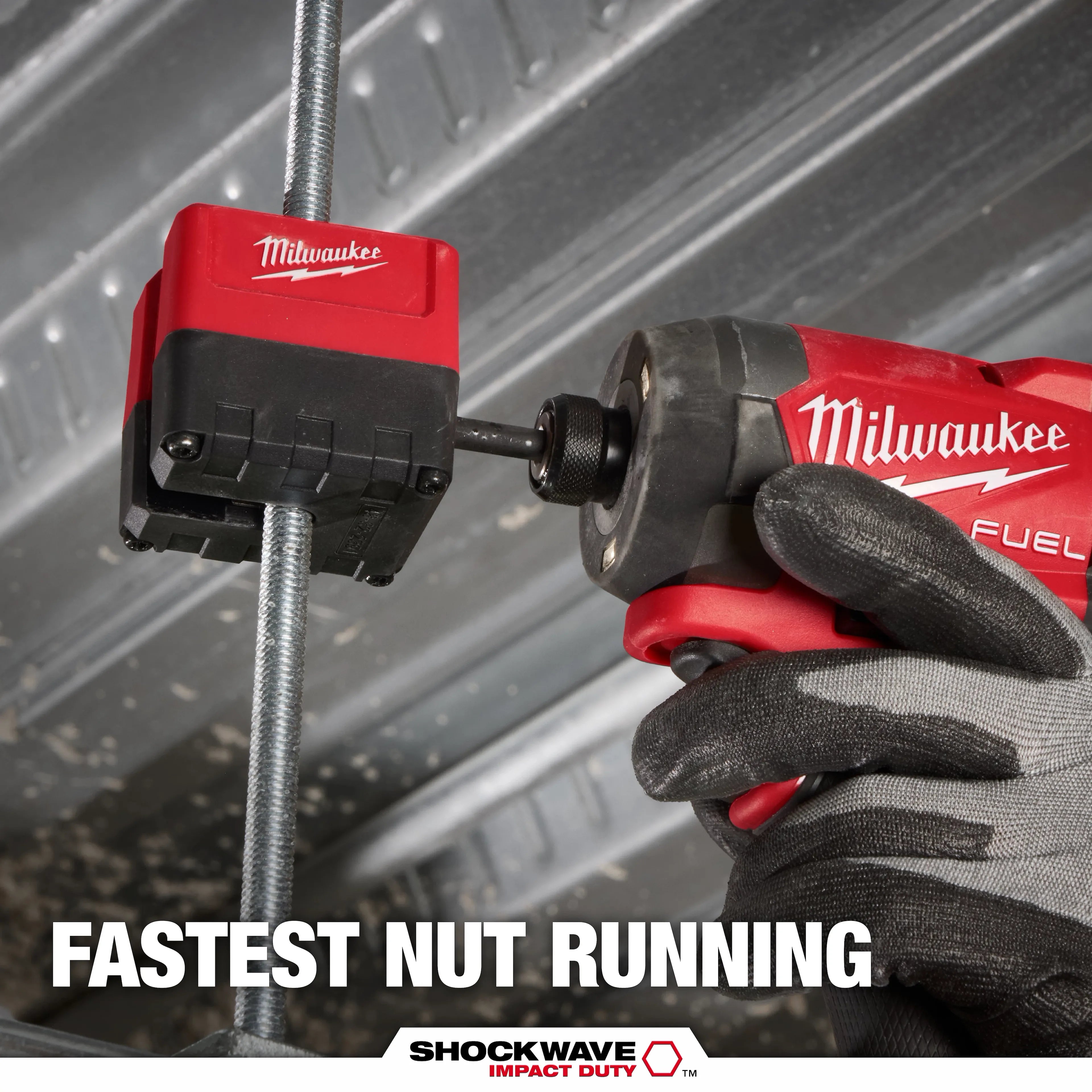 Milwaukee 48-32-2391 SHOCKWAVE Impact Duty 3/8" Threaded Rod Nut Runner - Ace Tool Group - Milwaukee