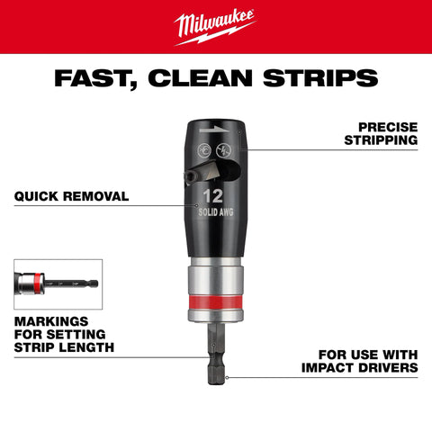 Milwaukee 48-32-6405 2PC Solid Wire Stripper Set - Ace Tool Group - Milwaukee