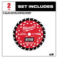 6-1/2” 24T NITRUS™ Carbide Framing & Demolition Circular Saw Blade - 2 Pack
