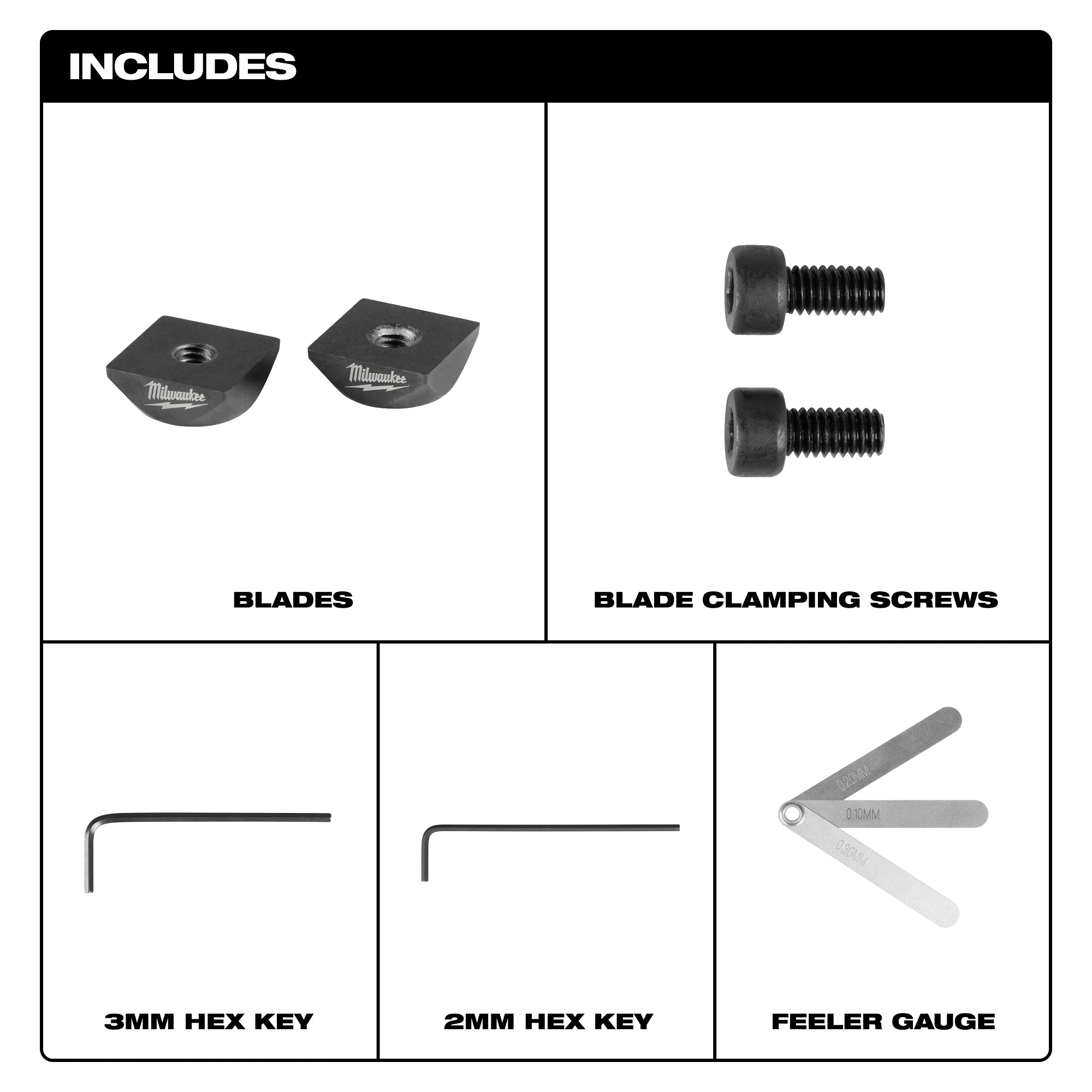 Milwaukee 48-44-2771 M12 FUEL™ 16 Gauge Scroll Shear Replacement Blade Set