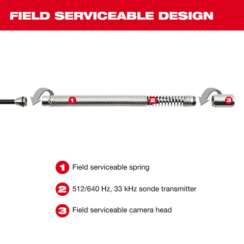 Replacement Spring for M12 85 High Flex Compact Inspection Camera - Ace Tool Group - Milwaukee