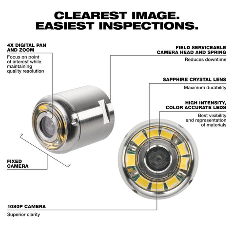 16mm Replacement Camera Head Kit for M12 65 Ultra Flex Compact Inspection Camera - Ace Tool Group - Milwaukee