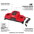 M18 Dual Bay Simultaneous Super Charger w/ 4 Point Mounting - Ace Tool Group - Milwaukee