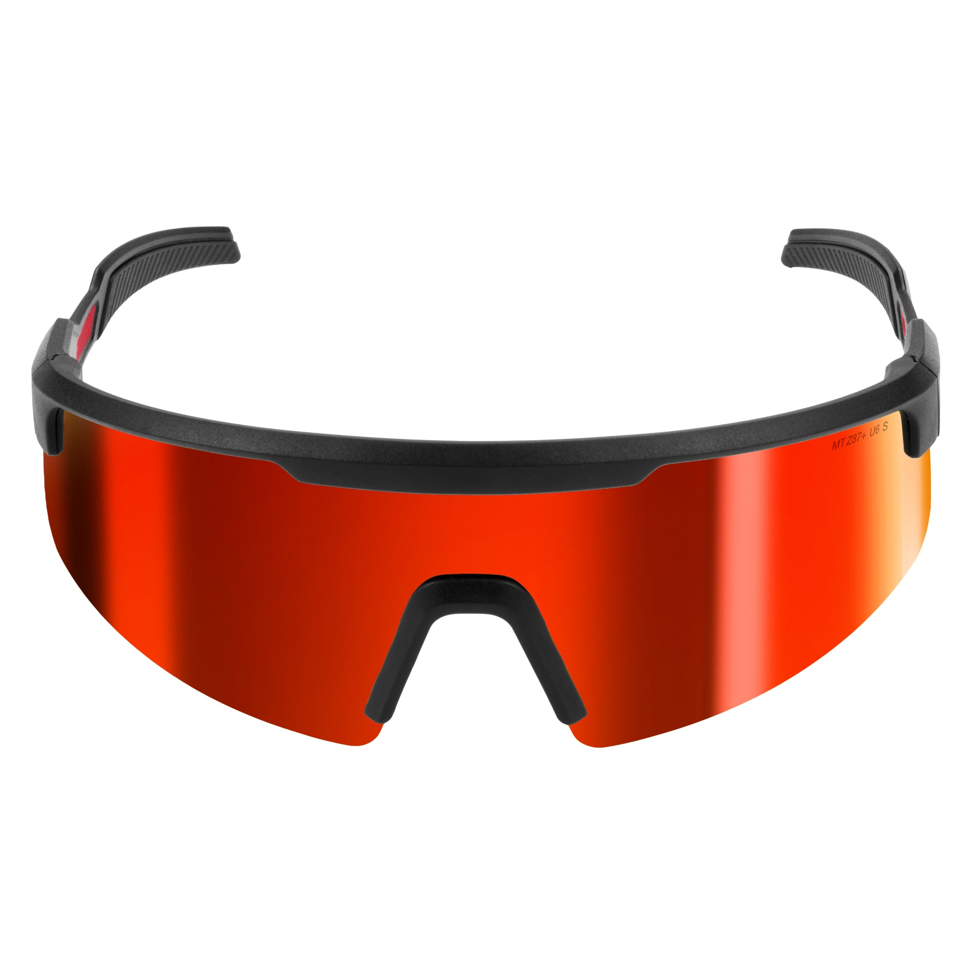 Milwaukee 48-73-2500 Wrap Around Safety Glasses - Red Mirrored Anti-Scratch Lenses - Ace Tool Group - Milwaukee Tool