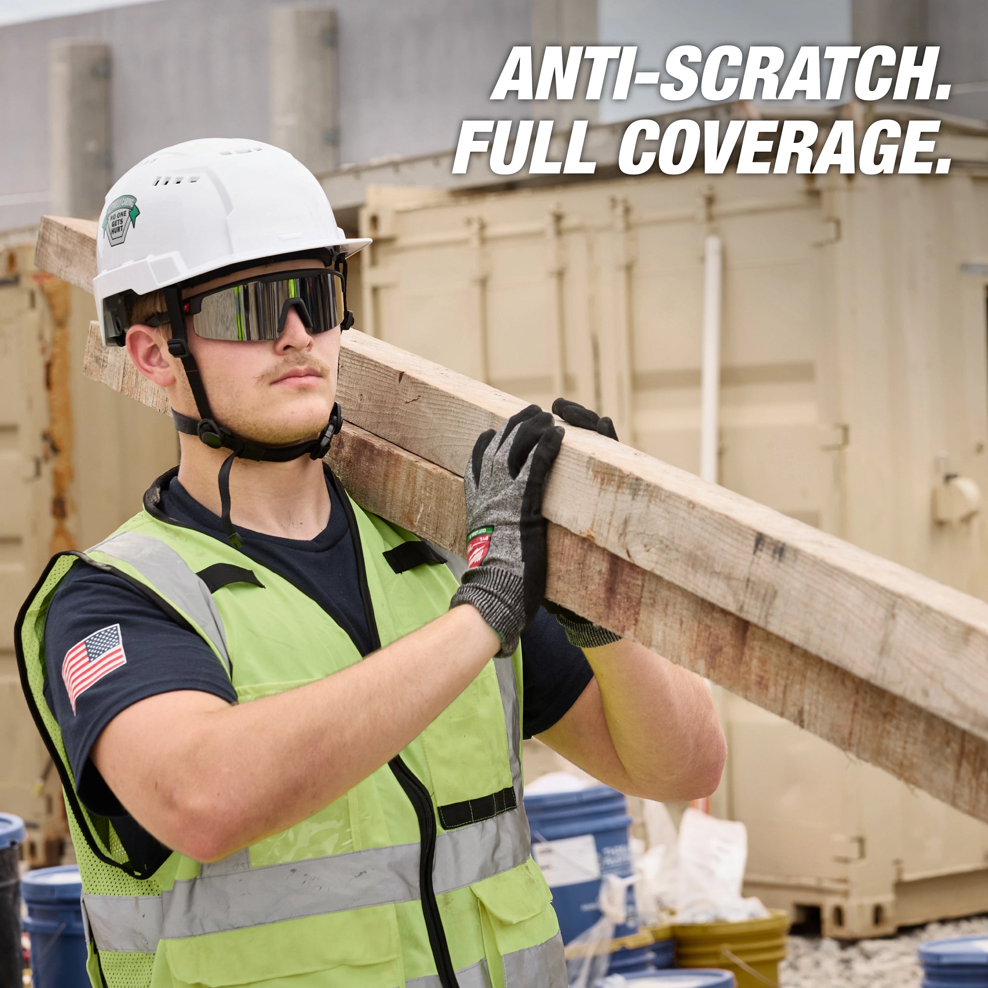Milwaukee 48-73-2502 Wrap Around Safety Glasses - Mirrored Anti-Scratch Lenses - Ace Tool Group - Milwaukee Tool