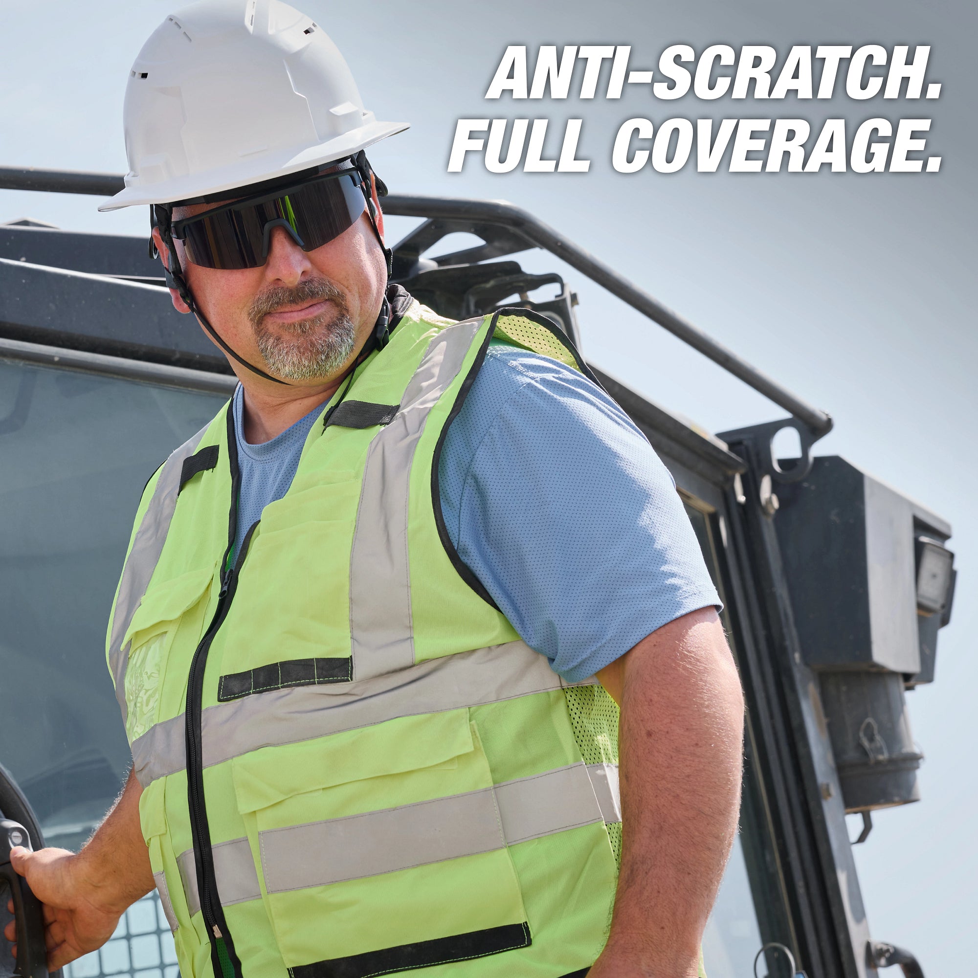 Milwaukee 48-73-2504 Wrap Around Safety Glasses - Tinted Anti-Scratch Lenses - Ace Tool Group - Milwaukee Tool
