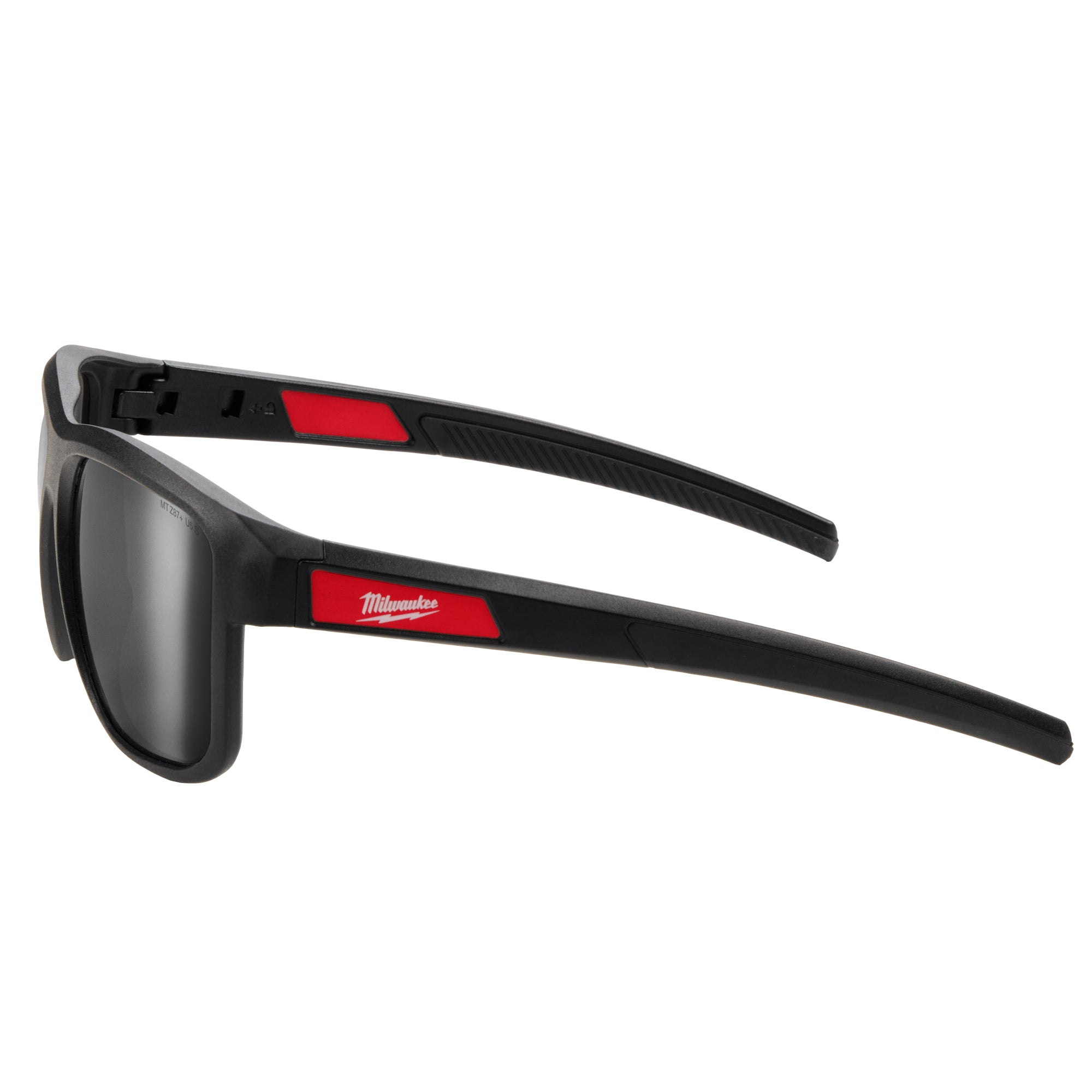 Milwaukee 48-73-2513 Polarized Full Frame Safety Glasses with Removable Side Shields – Silver Mirrored Dual Coat Lenses