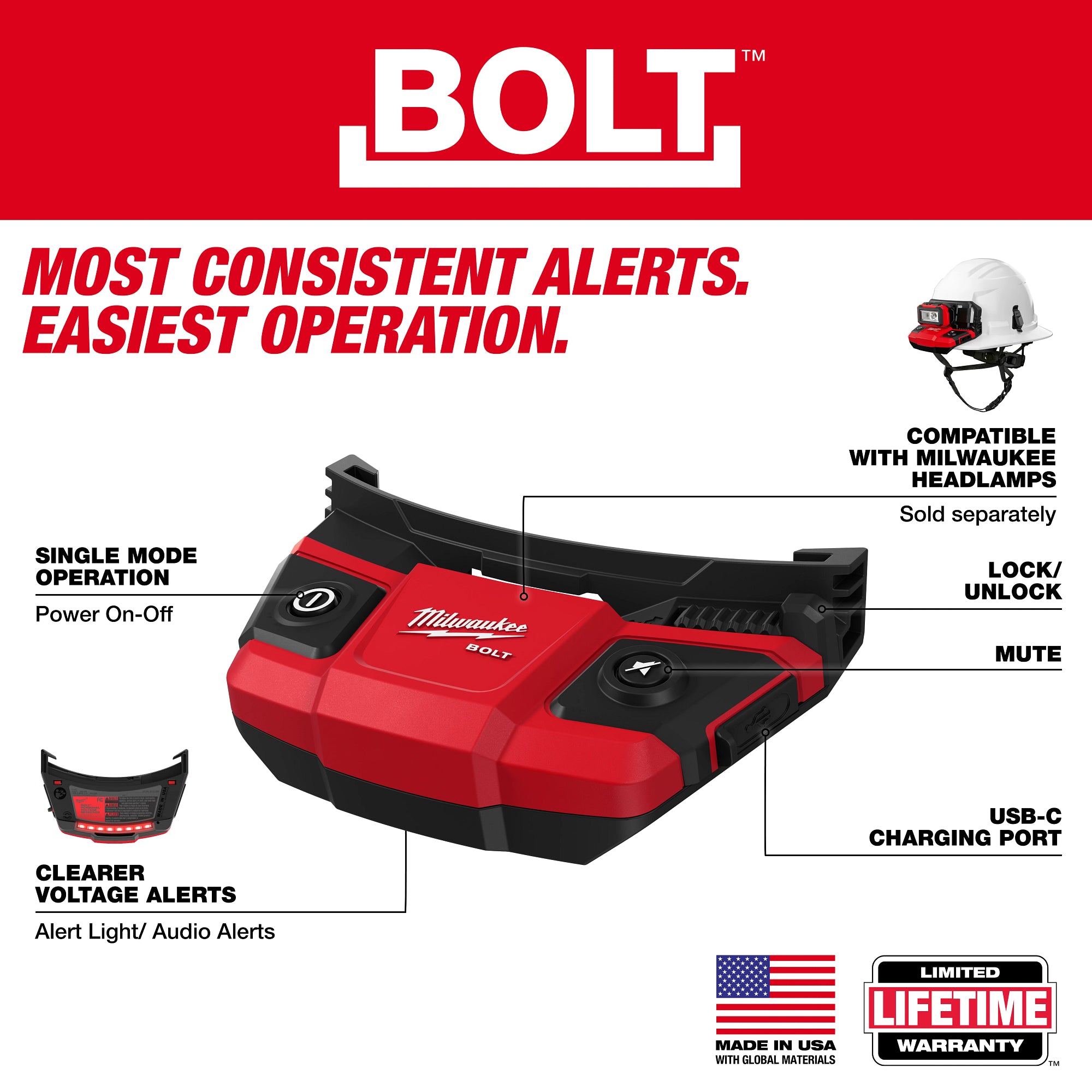 Milwaukee 48-73-2895 BOLT™ Personal Voltage Detector