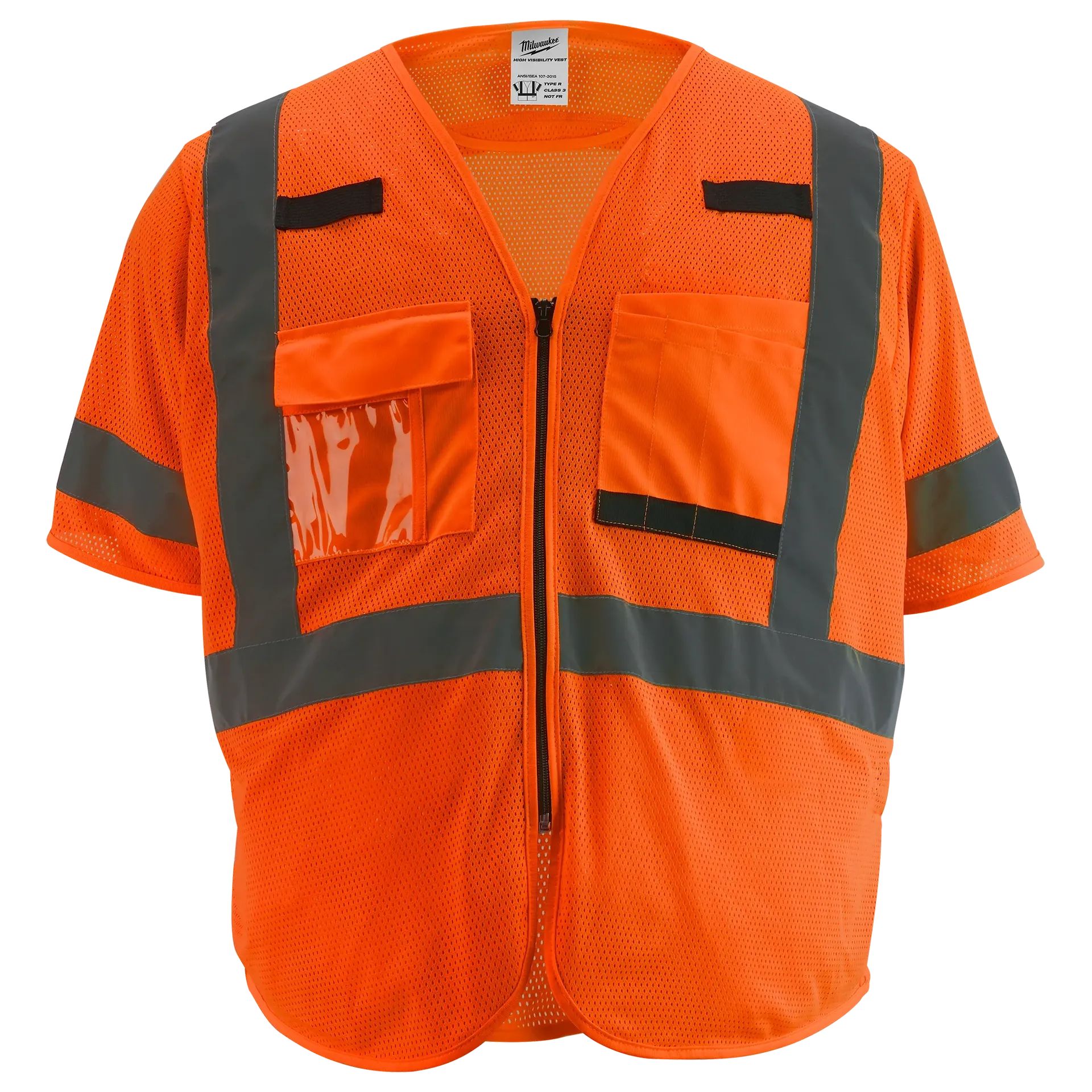 Milwaukee 48-73-5135 Class 3 High Visibility Orange Mesh Safety Vest - 12 Pack - Ace Tool Group - Milwaukee