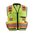 Milwaukee Class 2 Surveyor's High Visibility Yellow Safety Vest - 6 Pack - Ace Tool Group - Milwaukee