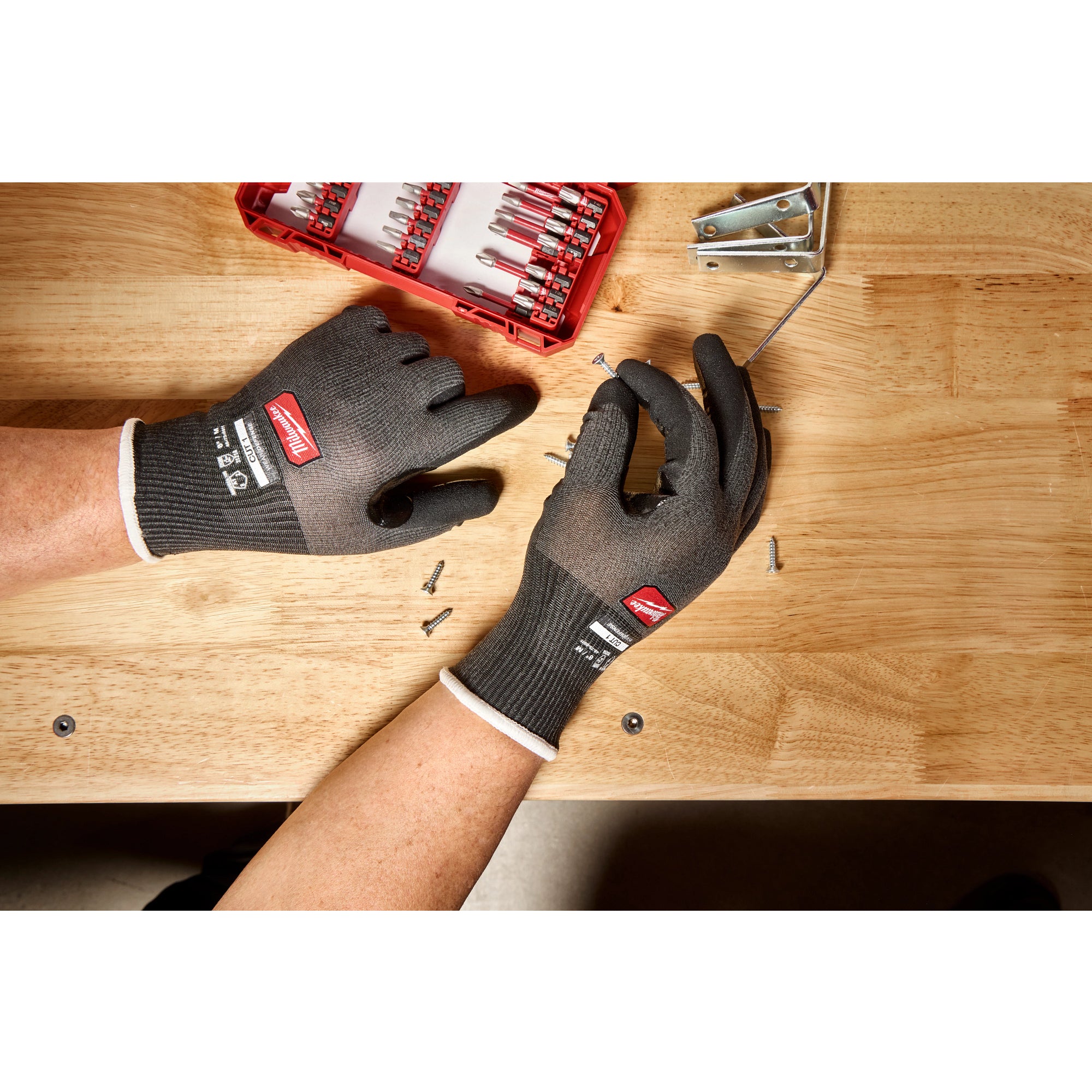 Milwaukee 48-73-6914 Cut Level 1 Nitrile Dipped Gloves w/ WEAR-DEFENSE™ Protection - XXL