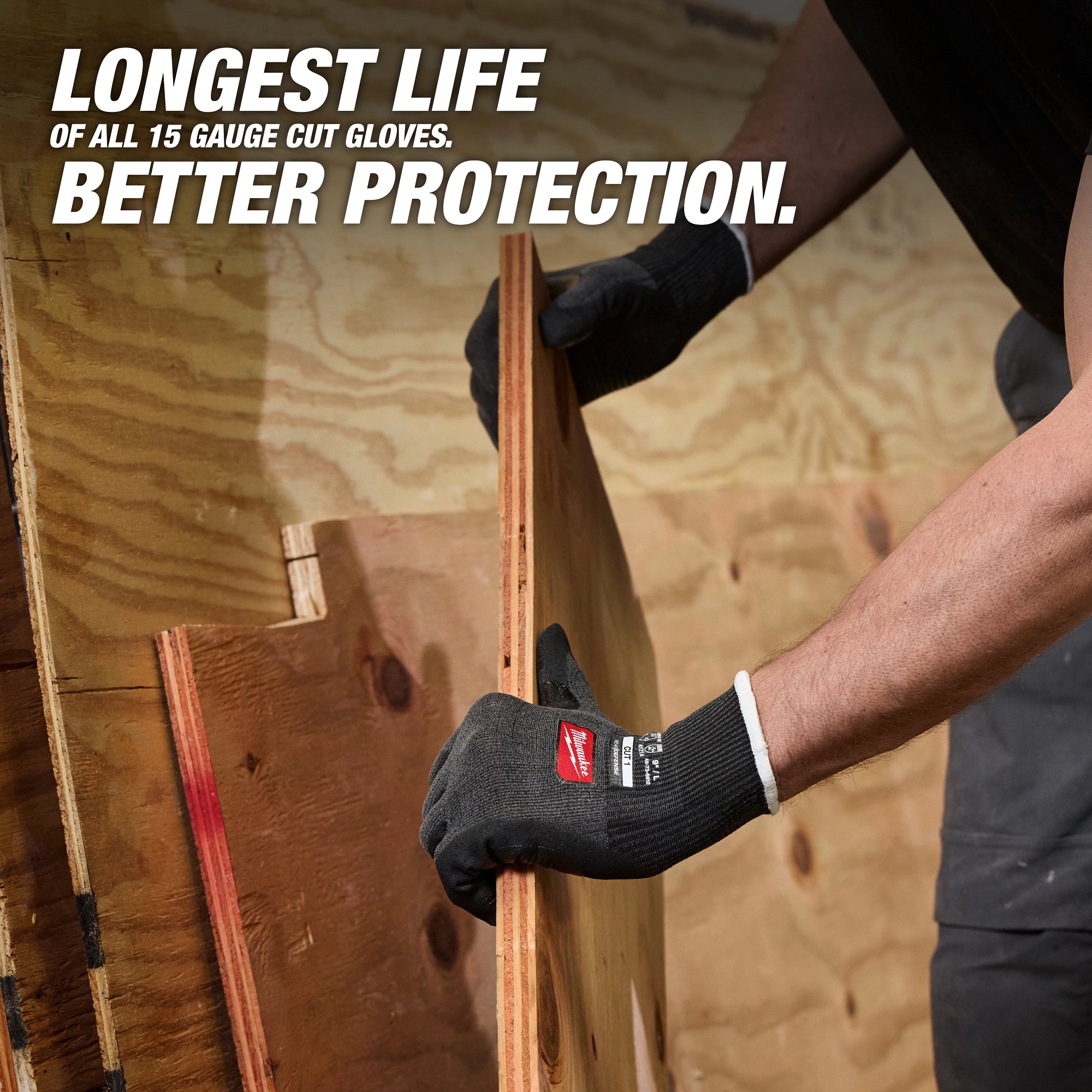 Milwaukee 48-73-6910 Cut Level 1 Nitrile Dipped Gloves w/ WEAR-DEFENSE™ Protection - S