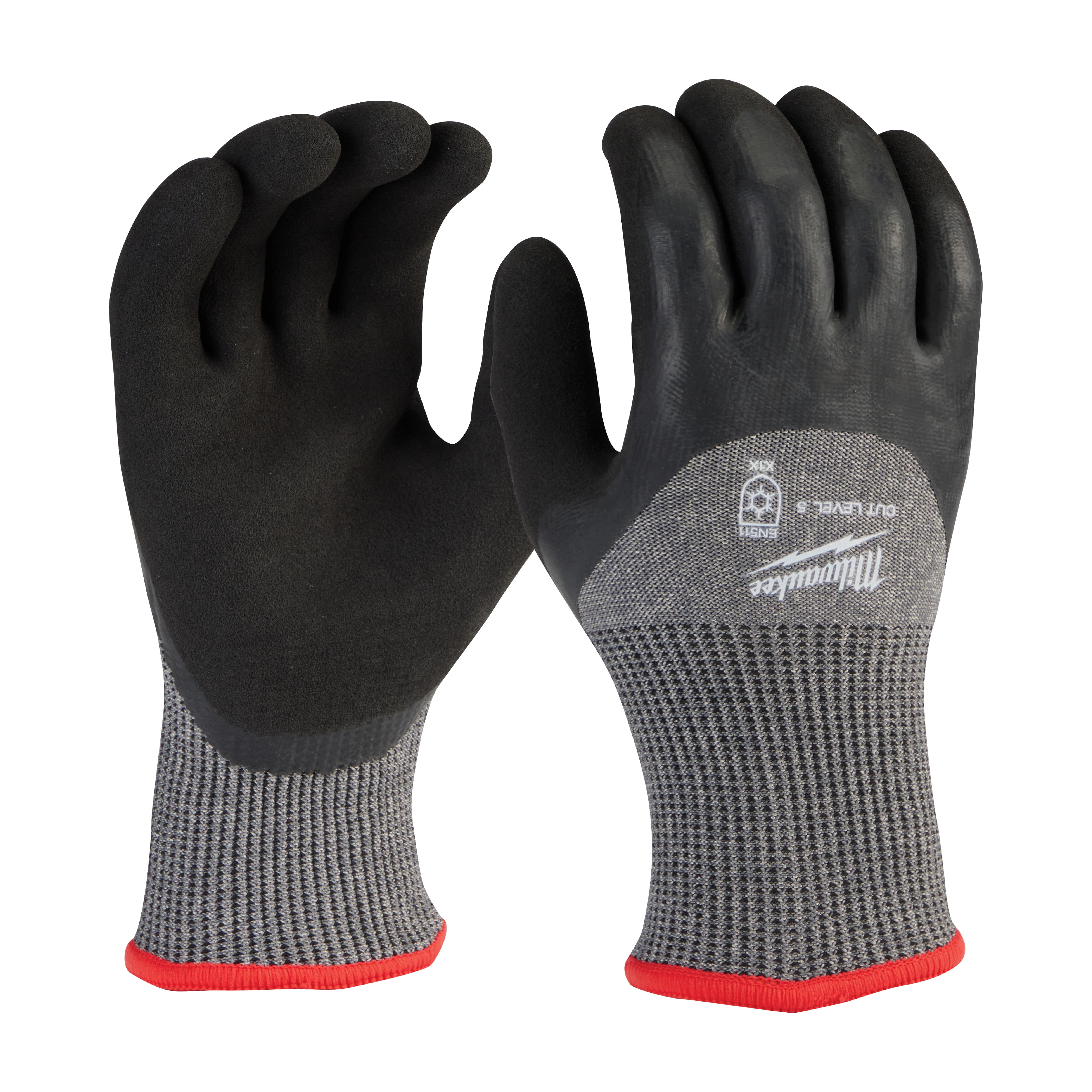 12-Pack Cut Level 5 Winter Dipped Gloves - XL