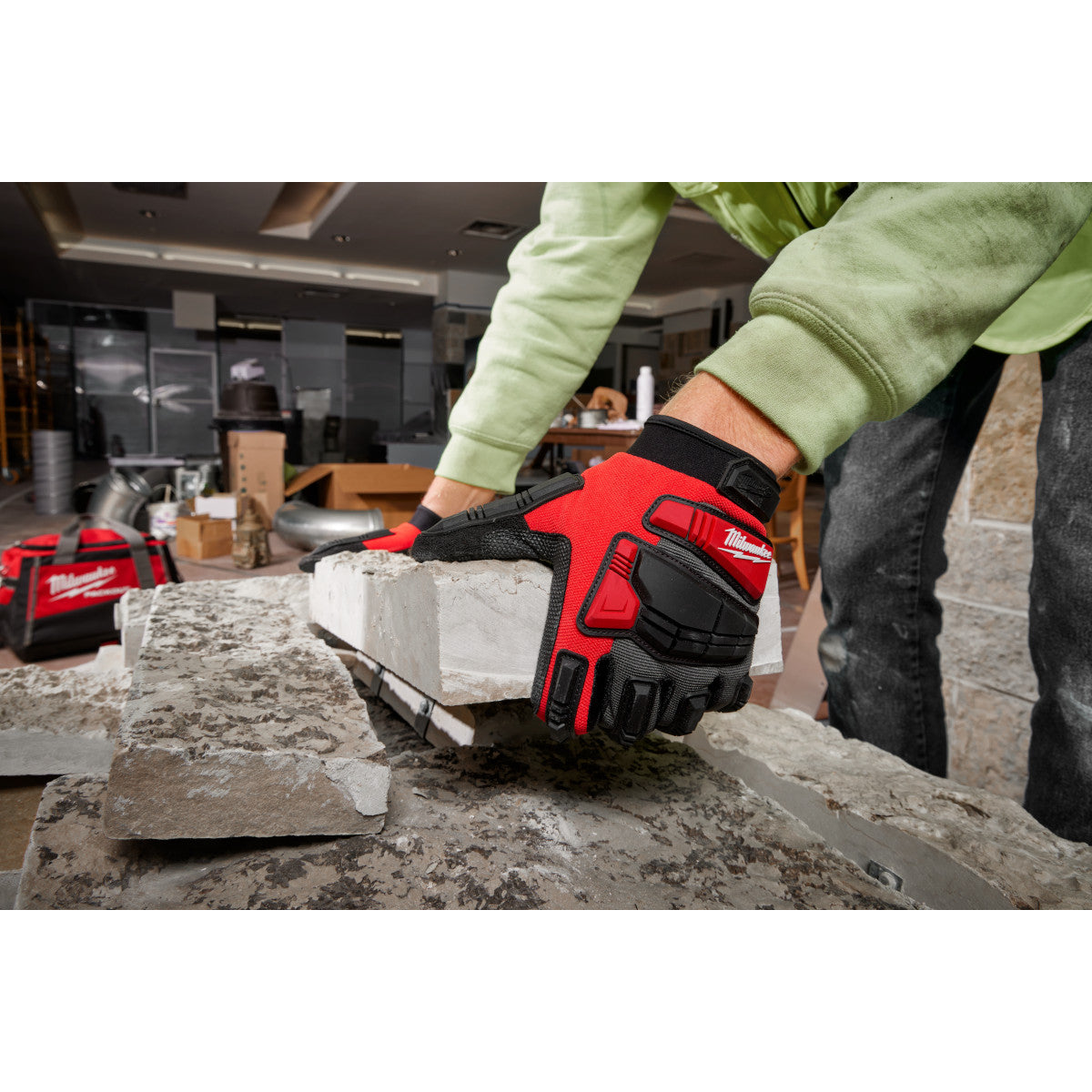 Milwaukee 48-73-8550 Impact  Wrecking Work Gloves - Ace Tool Group - Milwaukee