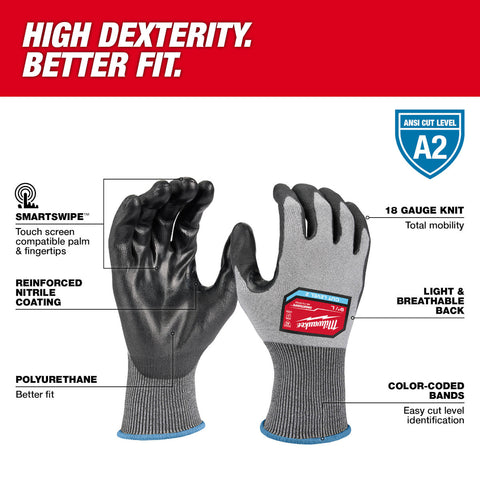 Milwaukee (12) CUT 3 HIGH DEXTERITY GLOVES - Ace Tool Group - Milwaukee