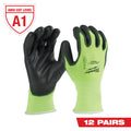 Milwaukee 12PK CUT 1 HIGH VIS GLOVES - Ace Tool Group - Milwaukee