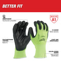Milwaukee 12PK CUT 1 HIGH VIS GLOVES - Ace Tool Group - Milwaukee