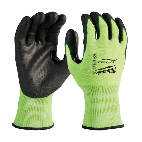 Milwaukee 48-73-8930 (6) CUT 3 HIGH VIS GLOVES - Ace Tool Group - Milwaukee
