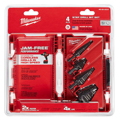Milwaukee 48-89-9223 STEP BIT 4PC KIT - Ace Tool Group - Milwaukee