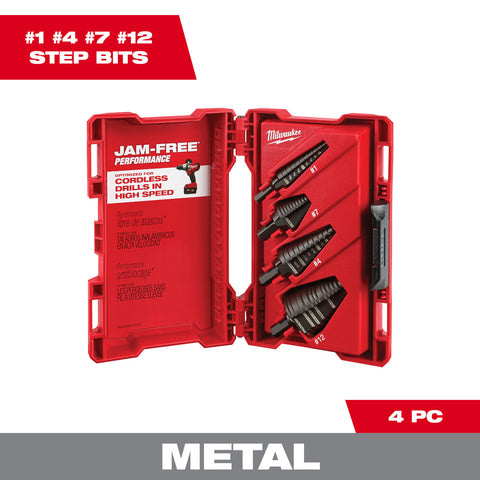 Milwaukee 48-89-9223 STEP BIT 4PC KIT - Ace Tool Group - Milwaukee