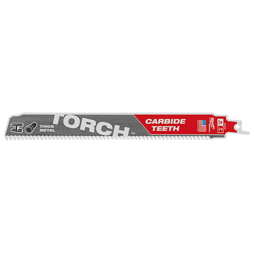 Milwaukee 48-00-5303 12" 7TPI The TORCH with Carbide Teeth SAWZALL Blade 3PK - Ace Tool Group - Milwaukee