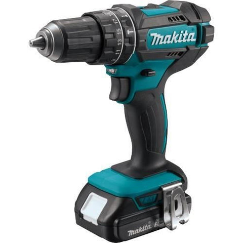 Makita XPH10R 18V Compact Lithium-Ion Cordless Hammer Driver-Drill Kit (2 Amp), 1/2" - Ace Tool Group - Makita