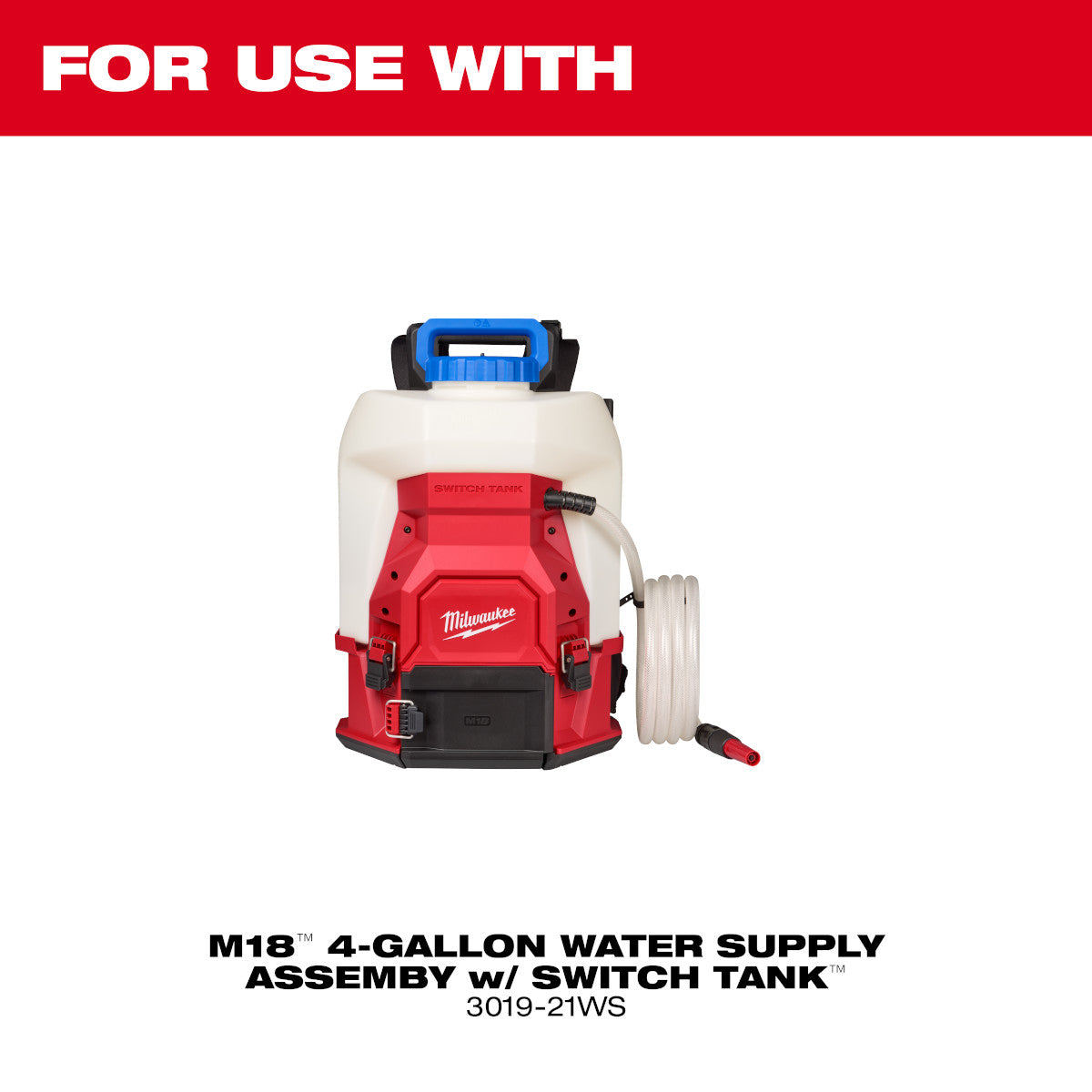 4-Gallon Water Supply Tank Assembly w/ SWITCH TANK - Ace Tool Group - Milwaukee